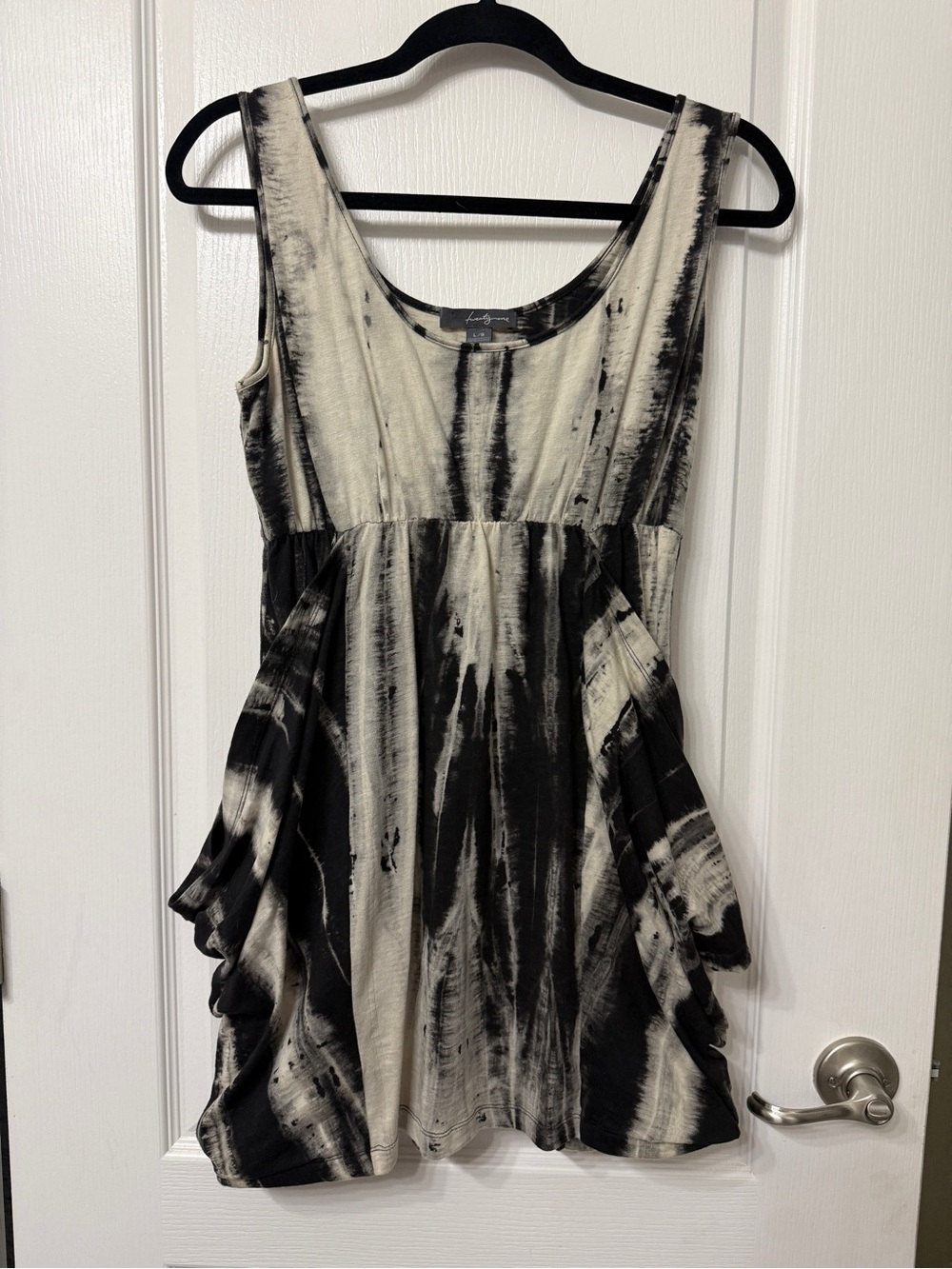 Black & Cream Mini Dress